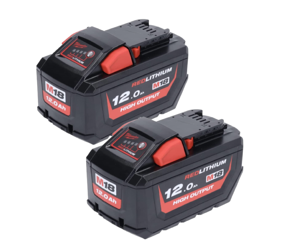 Milwaukee 18v discount 12 amp battery